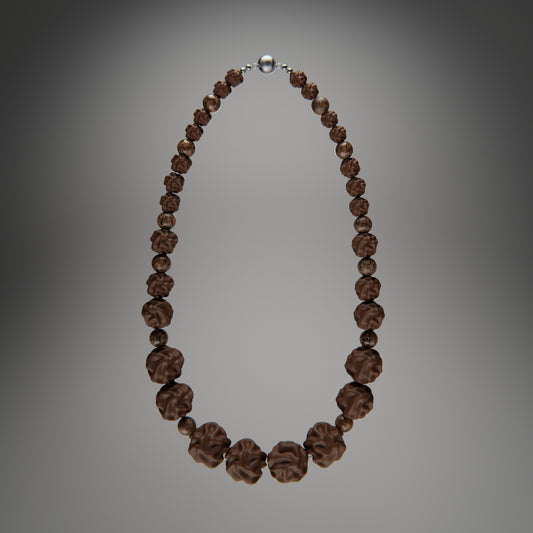 PLANET NECKLACE in cocoa bloom