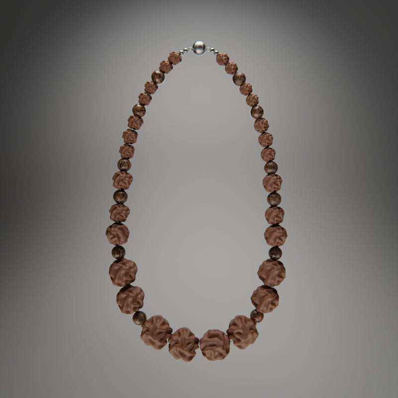 PLANET NECKLACE in velvet umber